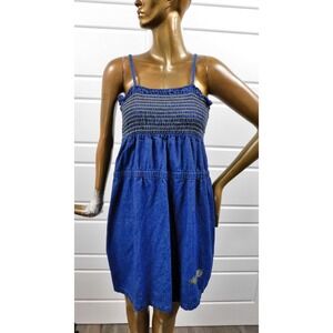 Apple Bottom Jeans Blue Denim  Mini‎ Sun Dress Size 2X